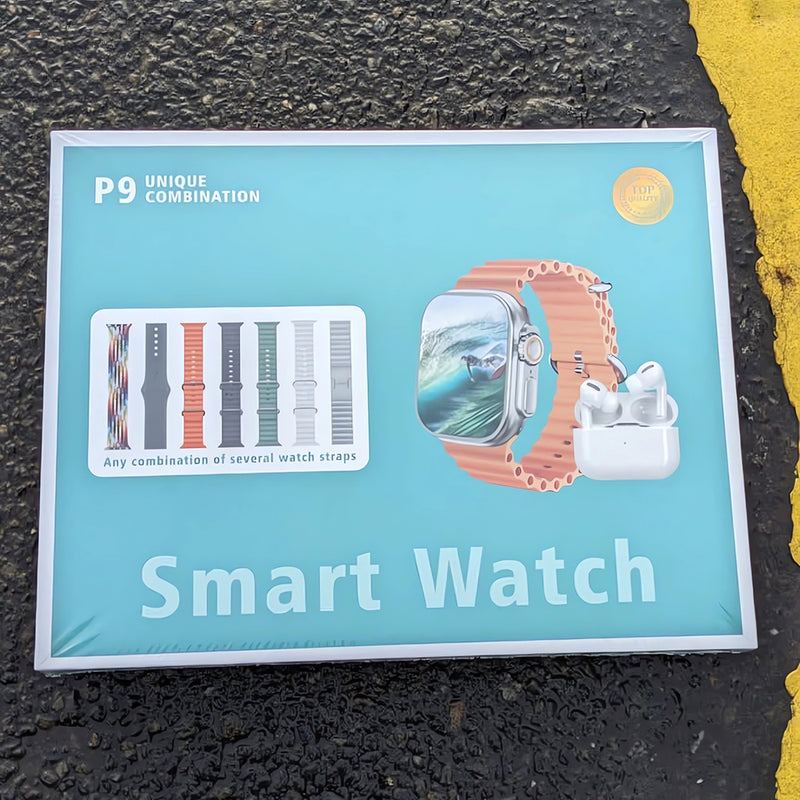 Kit Smartwatch Con 7 Correas Mas Airpods