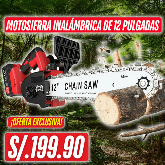 MOTOSIERRA INALÁMBRICA 12 PULGADAS " 108V